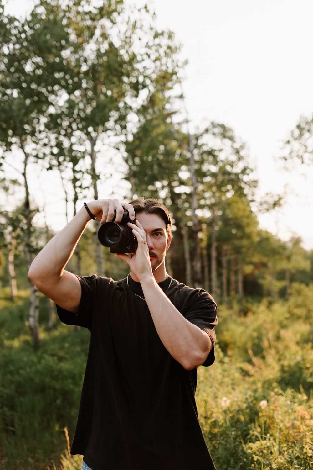 Colton Wright, founder of DUB Marketing, shooting a video ad in Utah
